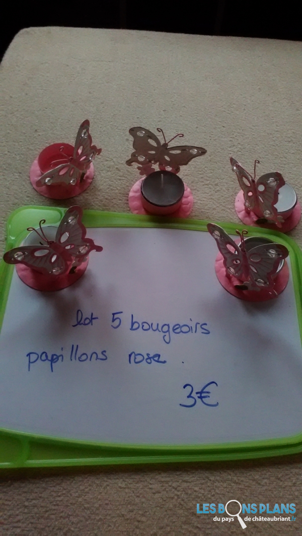bougeoirs papillons