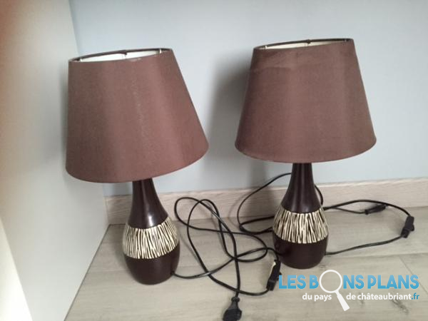 2 lampes de chevets 