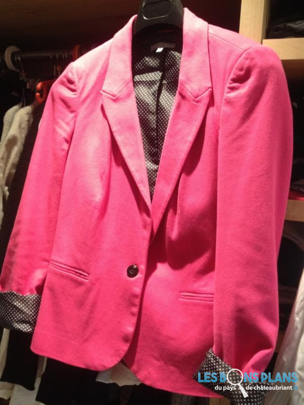 veste femme rose fushia